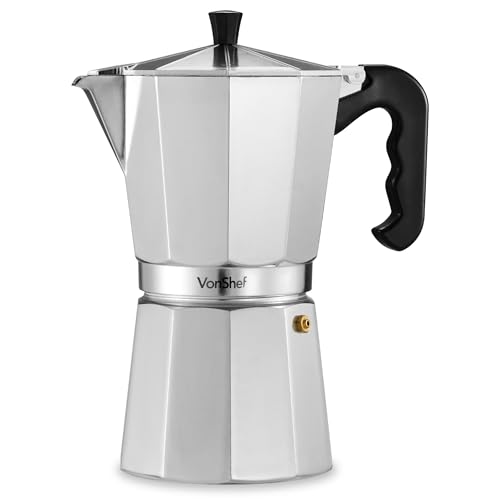 VonShef Espressokanne für den Herd, 600 ml...