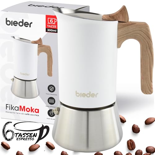 bieder Fika Moka 6 Tassen – Espressokocher...