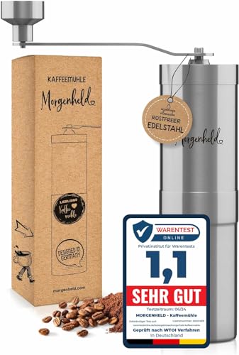 Morgenheld Kaffeemühle Edelstahl manuell...