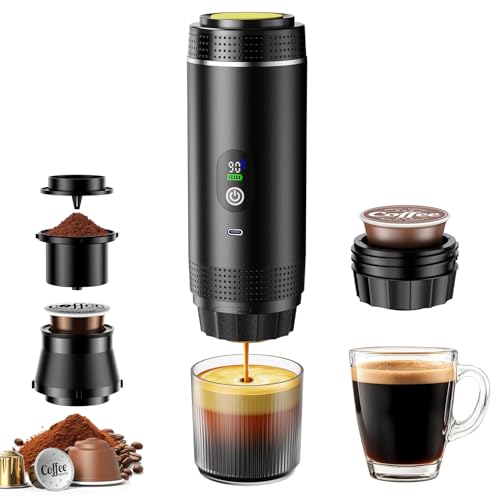 FNITAER Mini kaffeemaschine für unterwegs, 3...