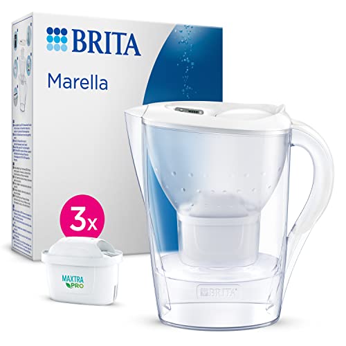 BRITA Wasserfilter-Kanne Marella weiß (2,4l)...