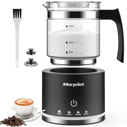 Morpilot Milchaufschäumer Elektrisch, 500ml...