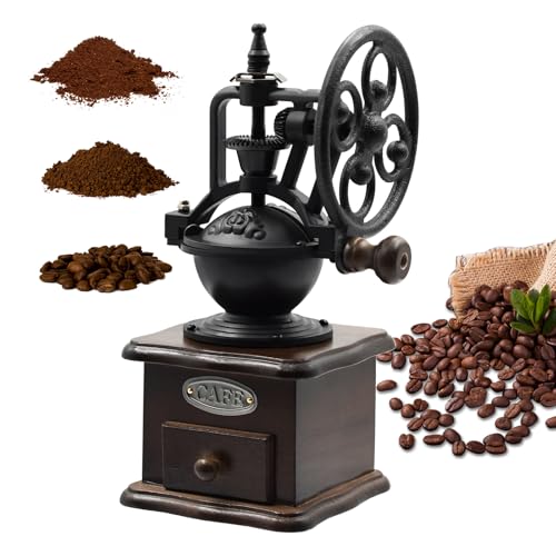 BSDLZCH Manuelle Kaffeemühle, Vintage-Stil...