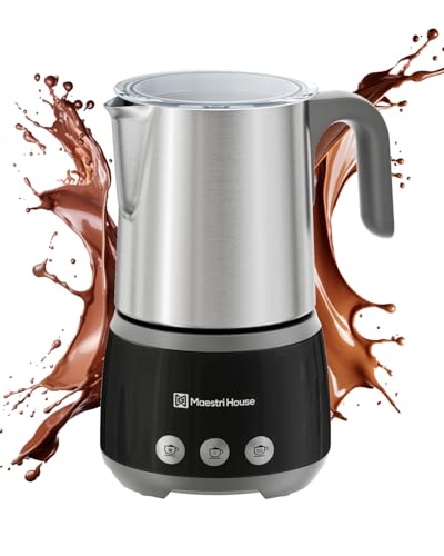 Maestri House Milchaufschäumer, 500ml 4-in-1...