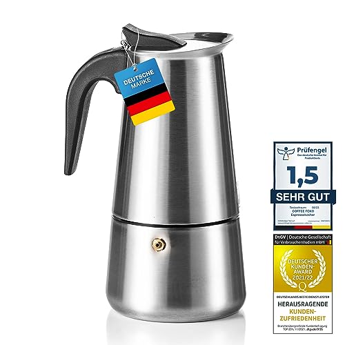Coffee Fox® Espressokocher aus Edelstahl -...