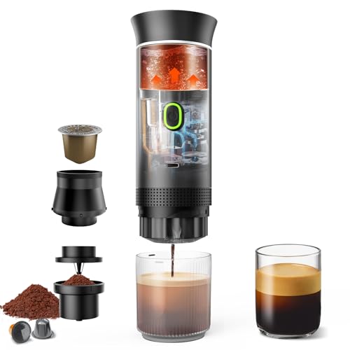 Tragbare Kaffeemaschine mit Akku für Reise,...