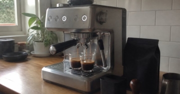 Siebträgermaschine in der heimischen Küche